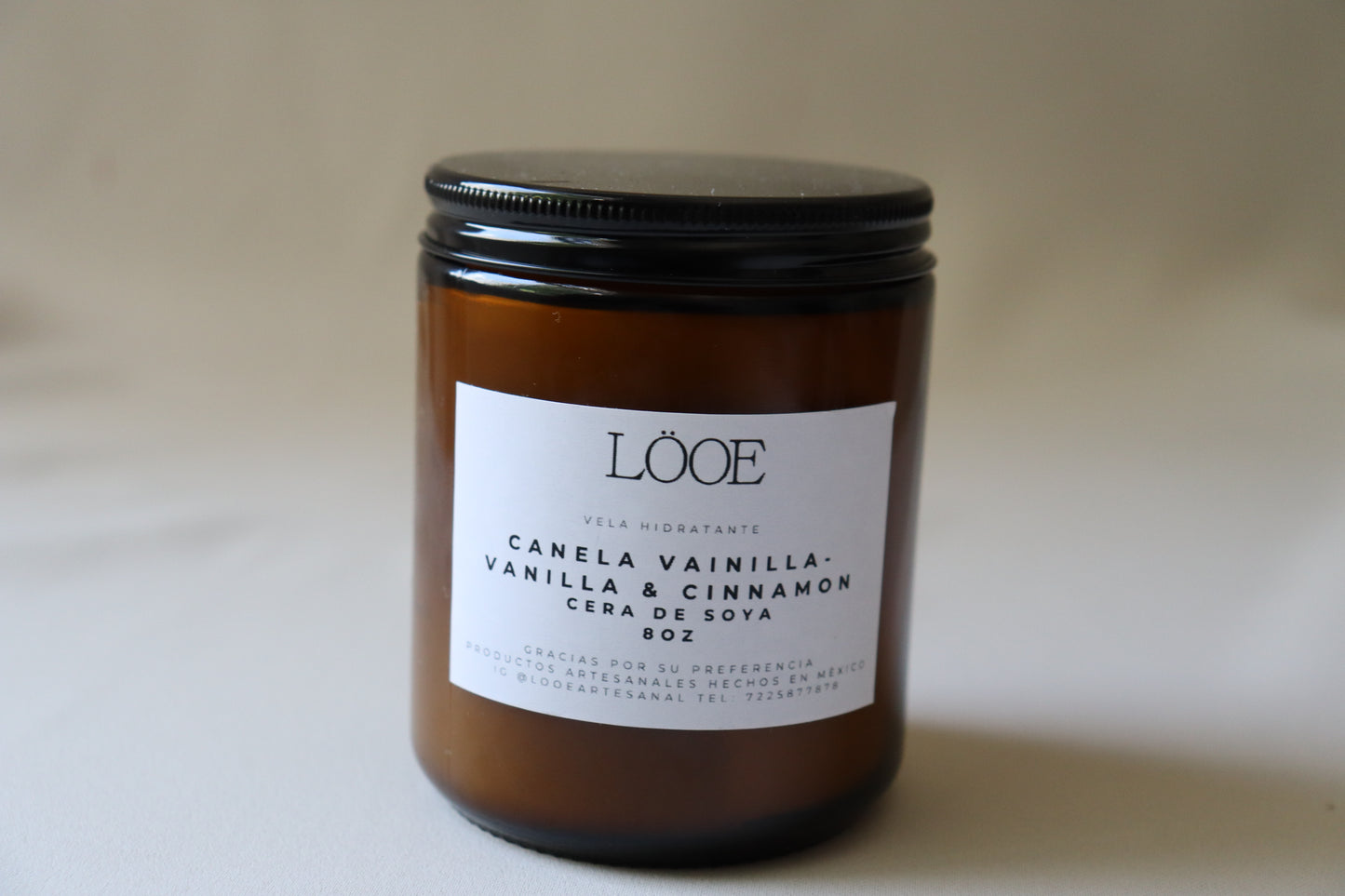 VELA DE CANELA Y VAINILLA