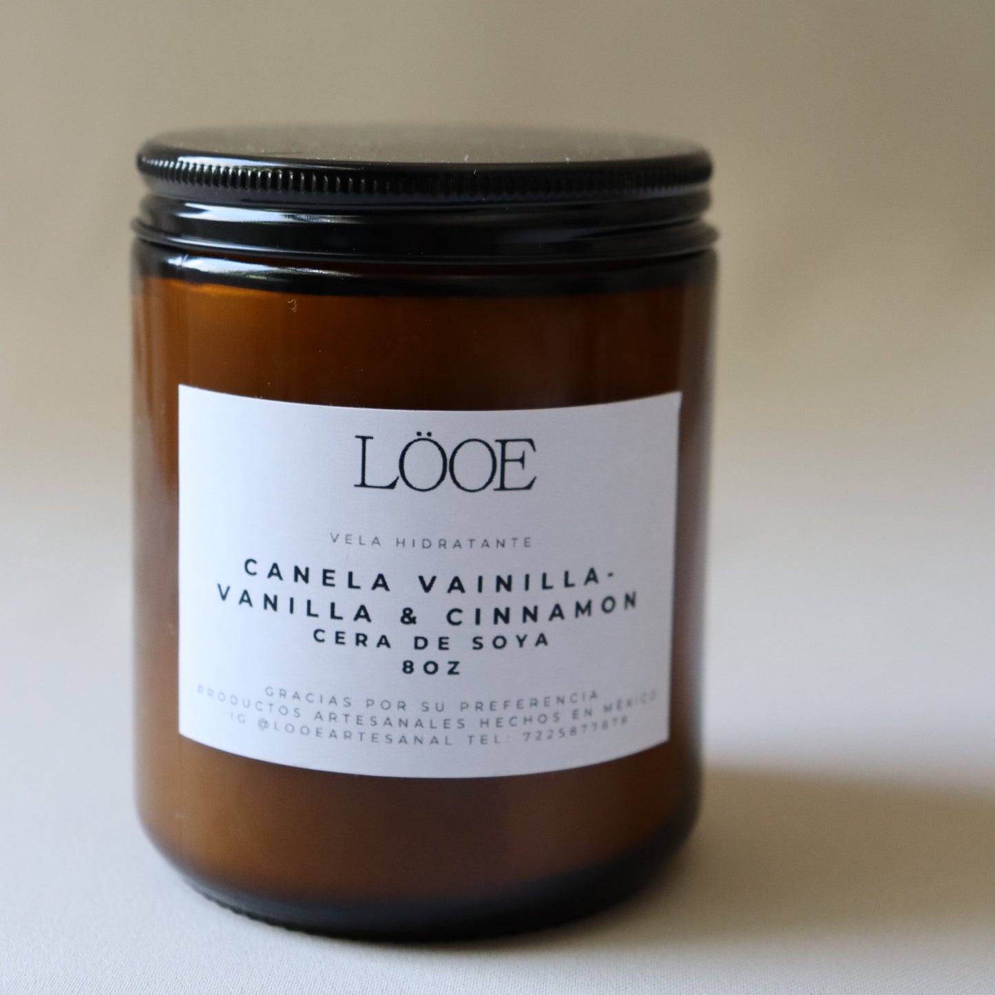 VELA DE CANELA Y VAINILLA